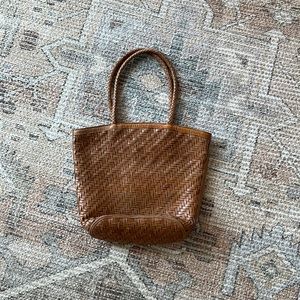 Jeanne Bembien woven leather tote